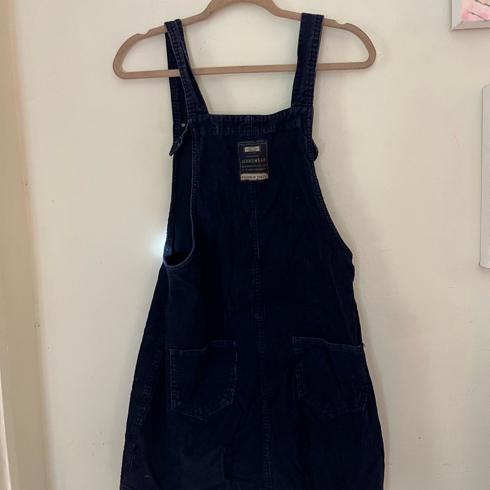 Vintage corduroy overall dress - Picture 2 of 4